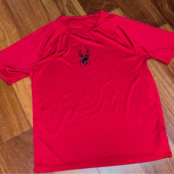 Spyder Red shirt with Black Spyder - Picture 1 of 3